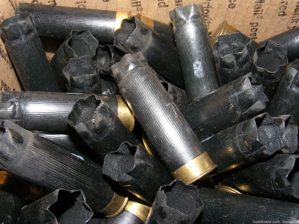 200 Black Remington 12 Gauge Empty Hulls for Shotgun Reloader -img-3