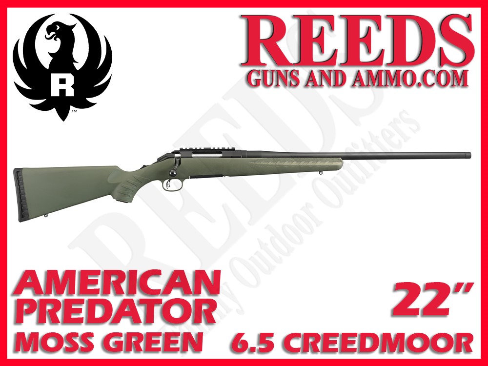Ruger American Rifle Predator Green 6.5 Creedmoor 22in 6973-img-0