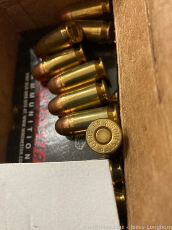 .45 Auto Colt .45 ACP Winchester 230gr FMJ “400 Total” Four 100 Round Boxes-img-2