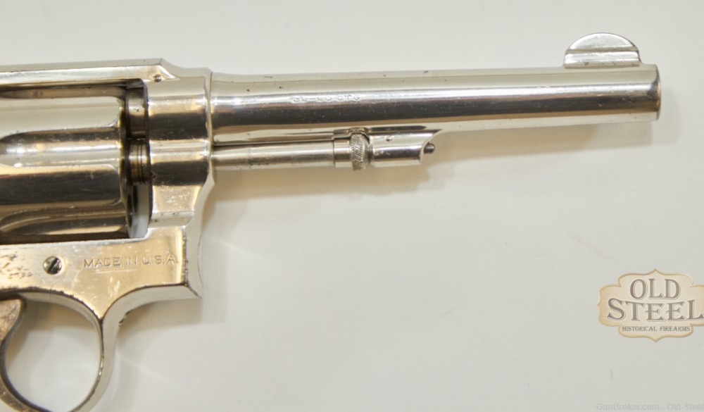 Smith and Wesson Hand Ejector .32-20 Pre Model 10 C&R Nickel Plated-img-6