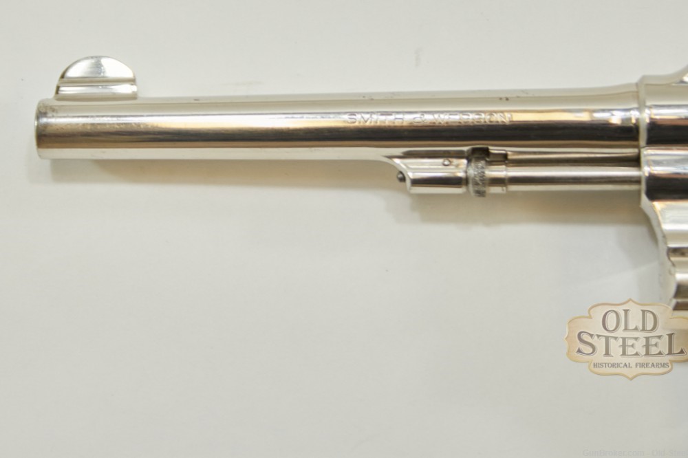 Smith and Wesson Hand Ejector .38 S&W Pre Model 10 C&R Nickel Plated-img-2