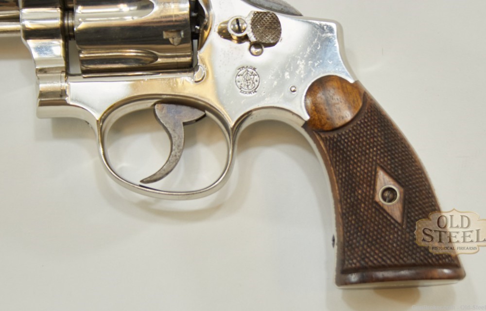 Smith and Wesson Hand Ejector .38 S&W Pre Model 10 C&R Nickel Plated-img-5