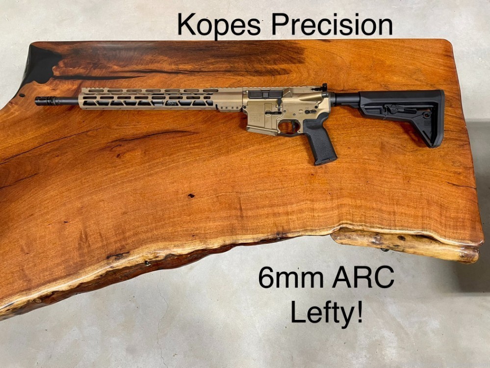 Spring Sale! New Kopes Precision 6mm ARC AR Rifle, Left Hand, Burnt Bronze-img-0