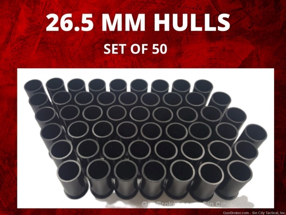 26.5mm Plastic Hulls 50 Pack-img-0