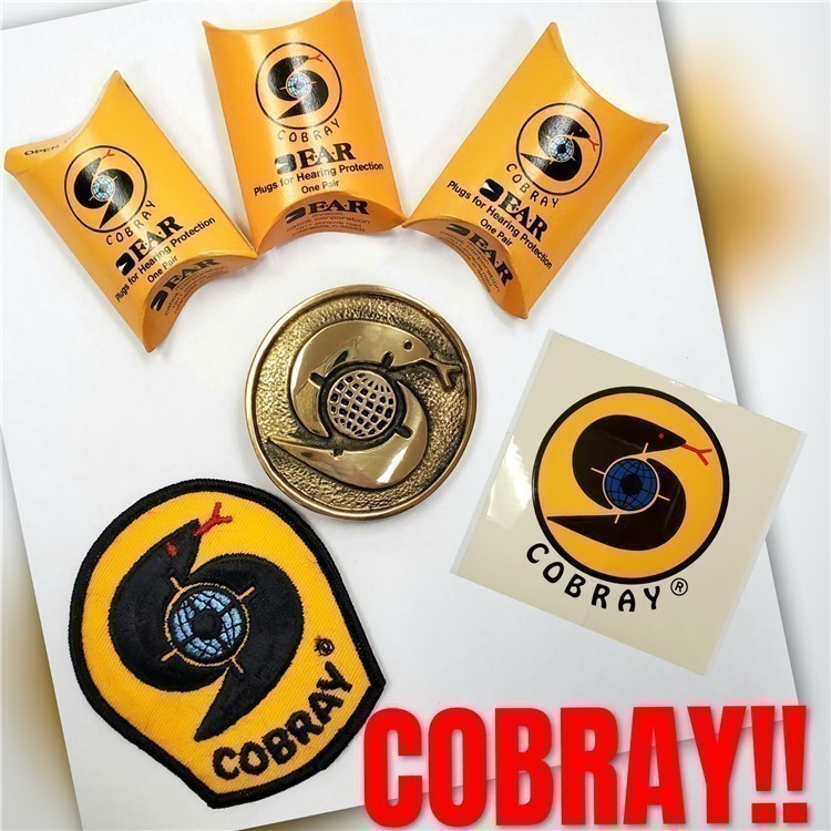 Cobray Merch! Buckle, Ear Plugs & Patch! LIMITED QUANTITY!-img-0