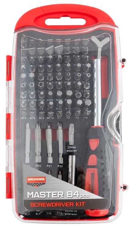 Birchwood Casey Master Screwdriver Kit 84 Pieces Includes Slotted/Philips/T-img-0