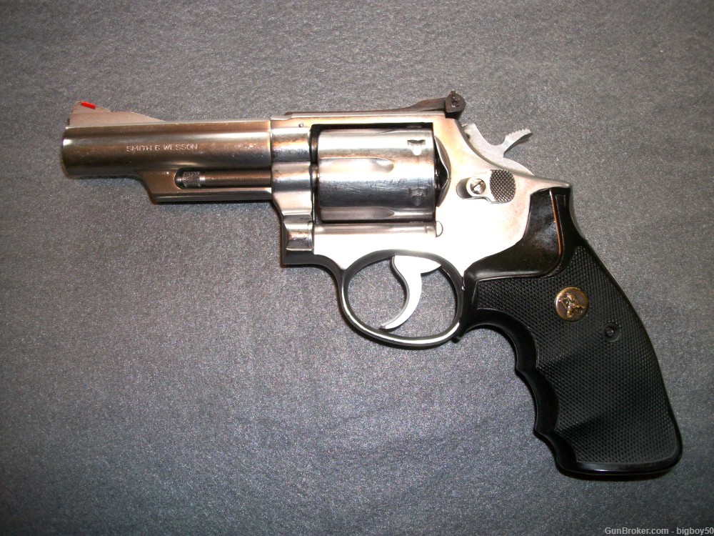SMITH & WESSON .357 MAGNUM MOD 66 NO DASH STAINLESS STEEL W/CASE & HOLSTER-img-0