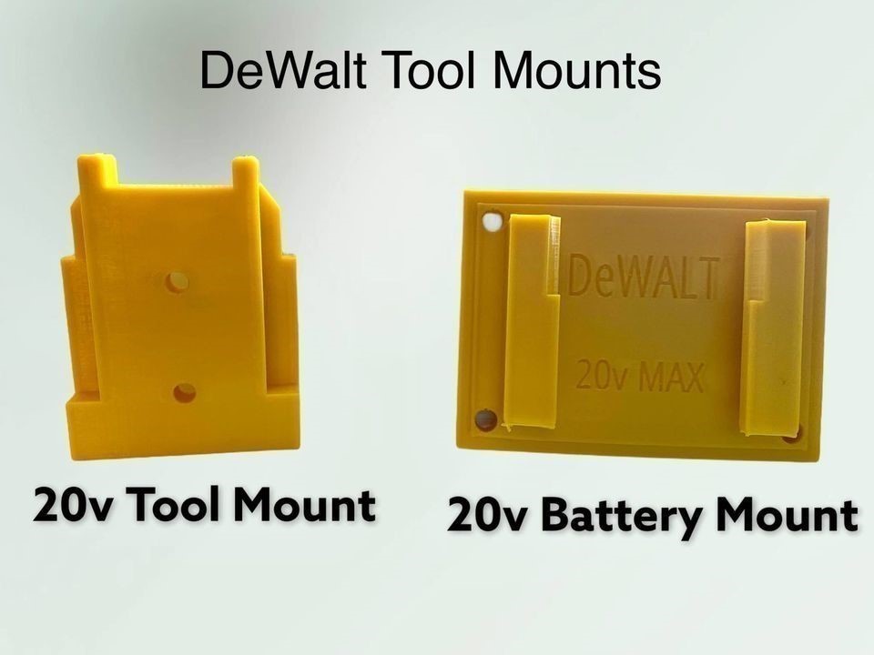DeWALT 20v Tool & Battery Wall Mounts-img-10