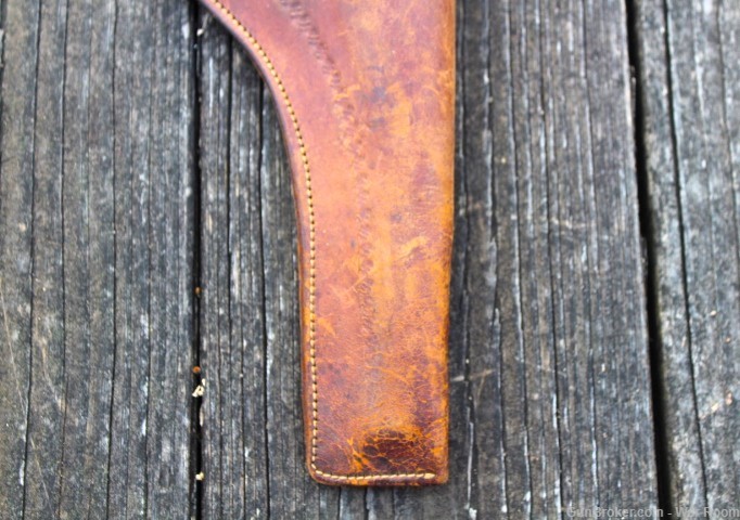 Late 1800's Russet "Slim Jim" Style Holster-img-2