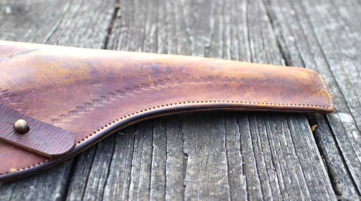 Late 1800's Russet "Slim Jim" Style Holster-img-6
