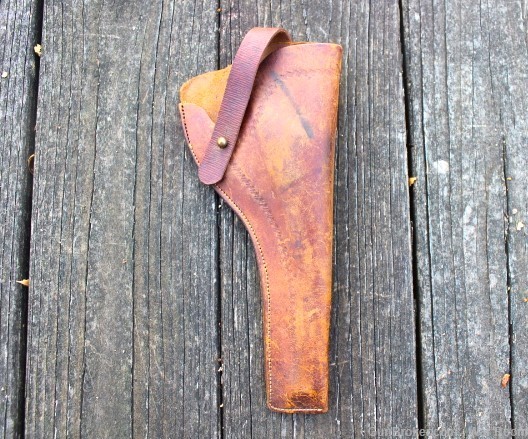 Late 1800's Russet "Slim Jim" Style Holster-img-0