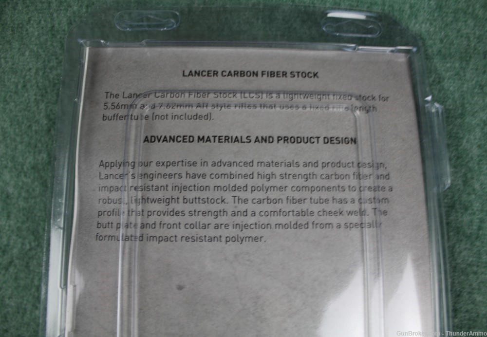 Lancer LCR A1 Length 10.25" Carbon Fiber AR-15/10 Fixed Length Riflestock-img-6