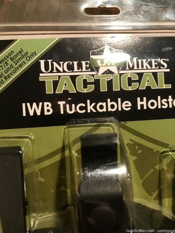 Uncle Mike's Tactical AMBI IWB/OWB Pancake Holster S&W 1 7/8" -3" J Frame-img-6