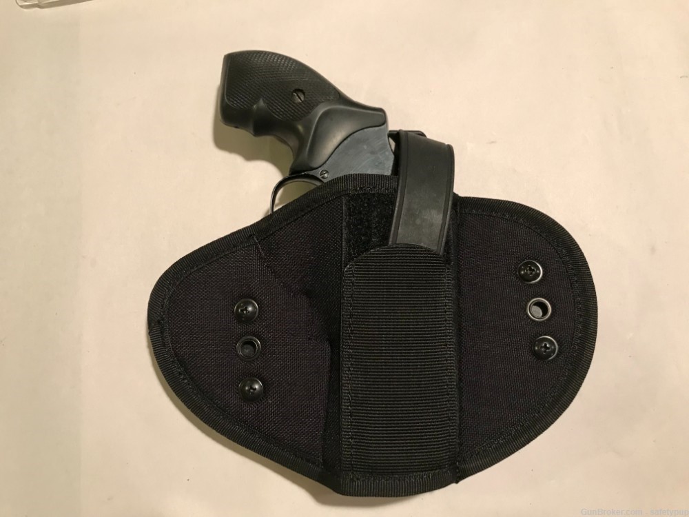 Uncle Mike's Tactical AMBI IWB/OWB Pancake Holster S&W 1 7/8" -3" J Frame-img-0