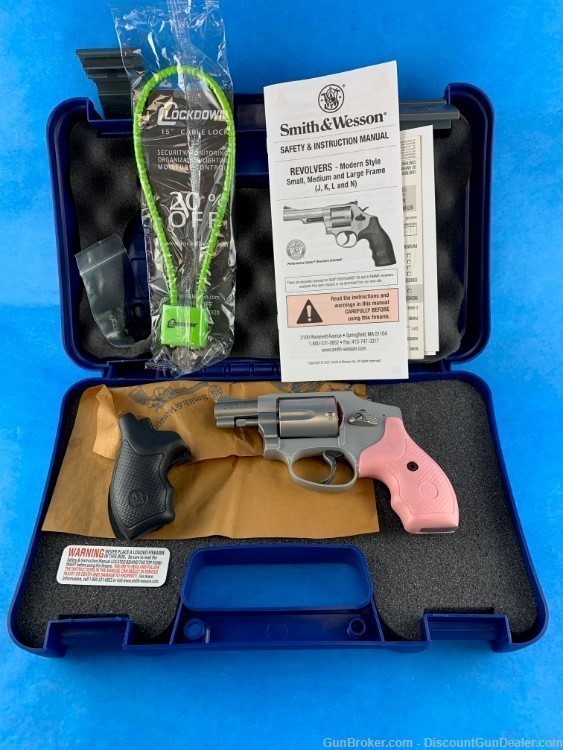 Smith & Wesson 642 Airweight Revolver Pink .38 +P - NIB-img-2