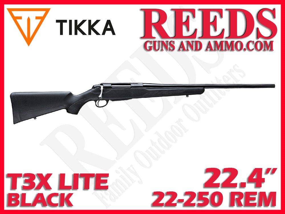 Tikka T3x Lite Black 22-250 Rem 22.4in JRTXE314R8-img-0
