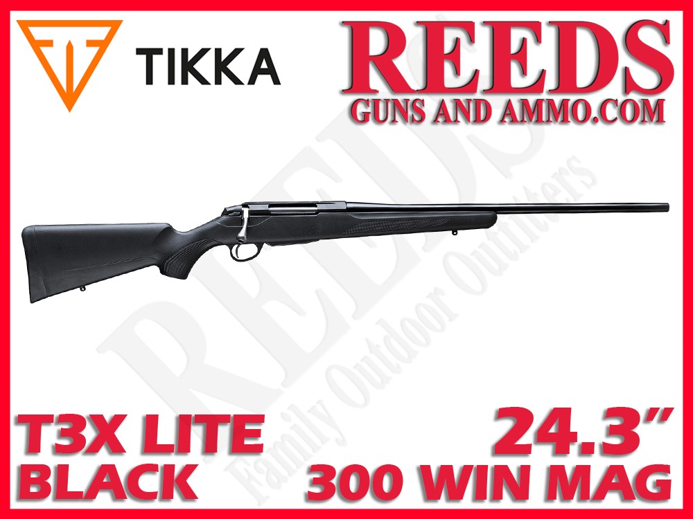 Tikka T3x Lite Black 300 Win Mag 24.3in JRTXE331R10-img-0