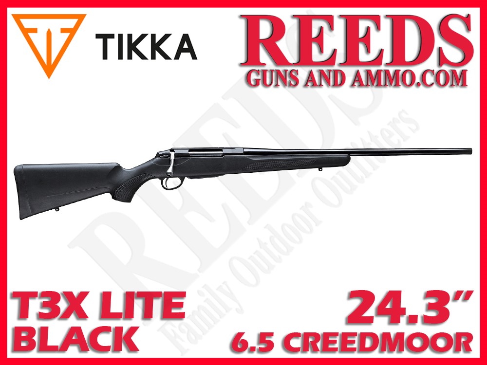 Tikka T3x Lite Black 6.5 Creedmoor 24.3in JRTXE382-img-0