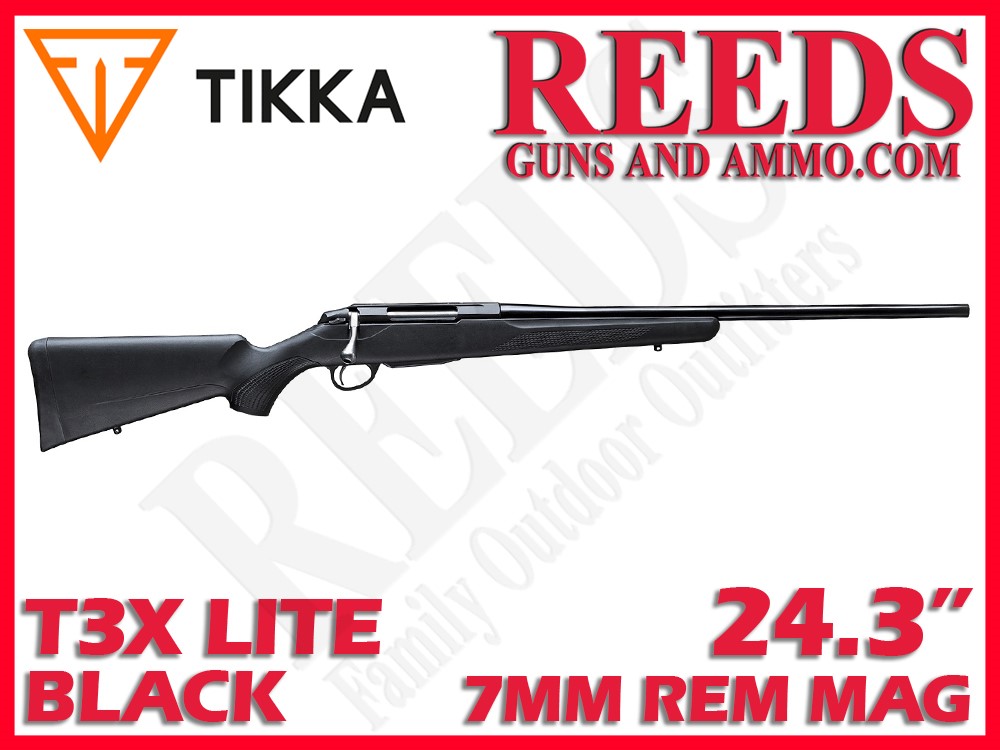 Tikka T3x Lite Black 7mm Rem Mag 24.3in JRTXE370-img-0