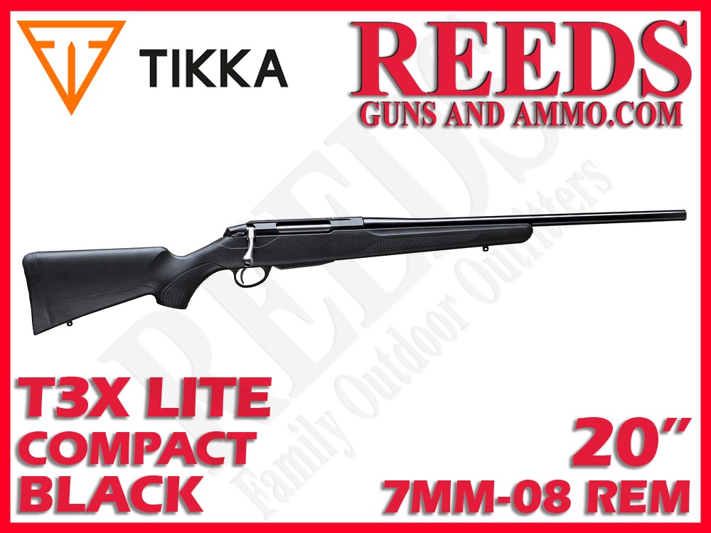 Tikka T3X Lite Compact Black 7mm-08 Rem 20in JRTXE352C-img-0