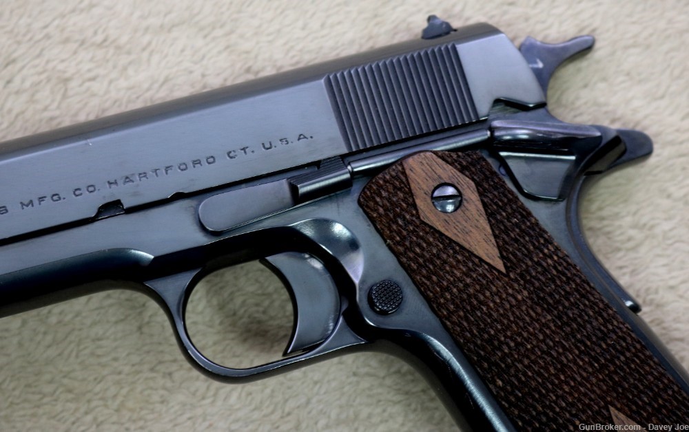 Beautiful Early Colt Model 1911 Government Model Commercial 45 ACP 1913 -img-13
