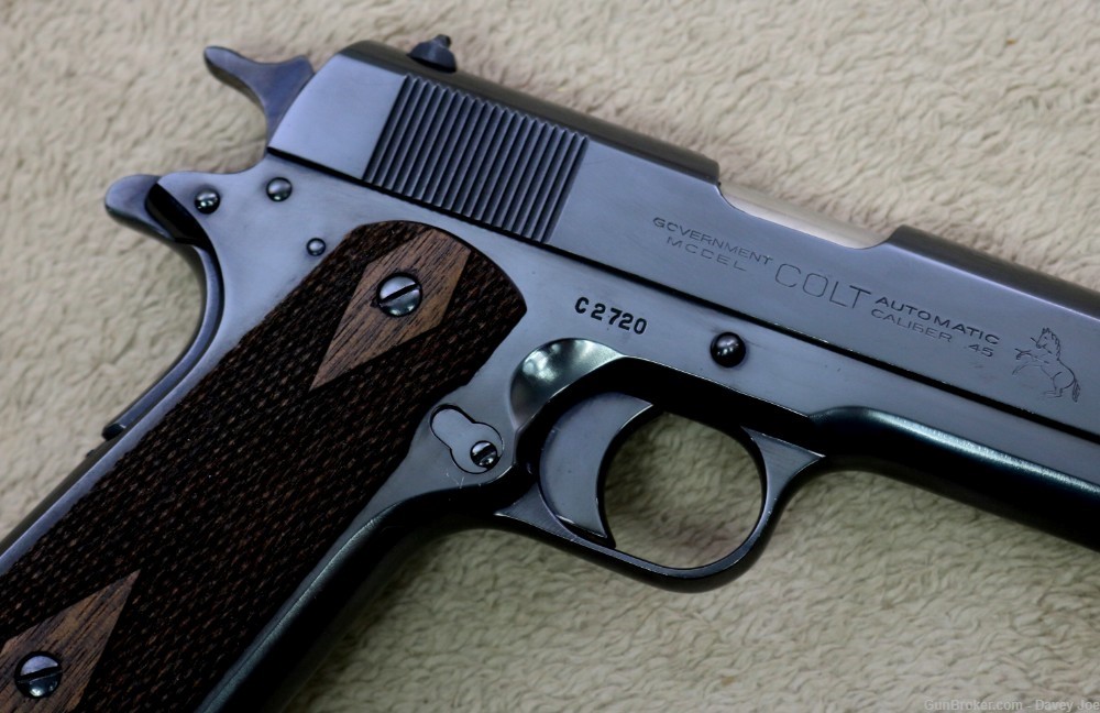 Beautiful Early Colt Model 1911 Government Model Commercial 45 ACP 1913 -img-21