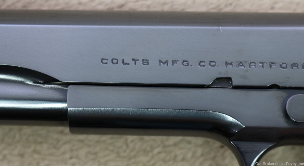 Beautiful Early Colt Model 1911 Government Model Commercial 45 ACP 1913 -img-3