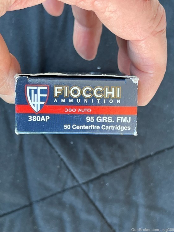 FIOCCHI 380 AUTO 95GR, FMJ, FULL BOX 50RDS-img-1