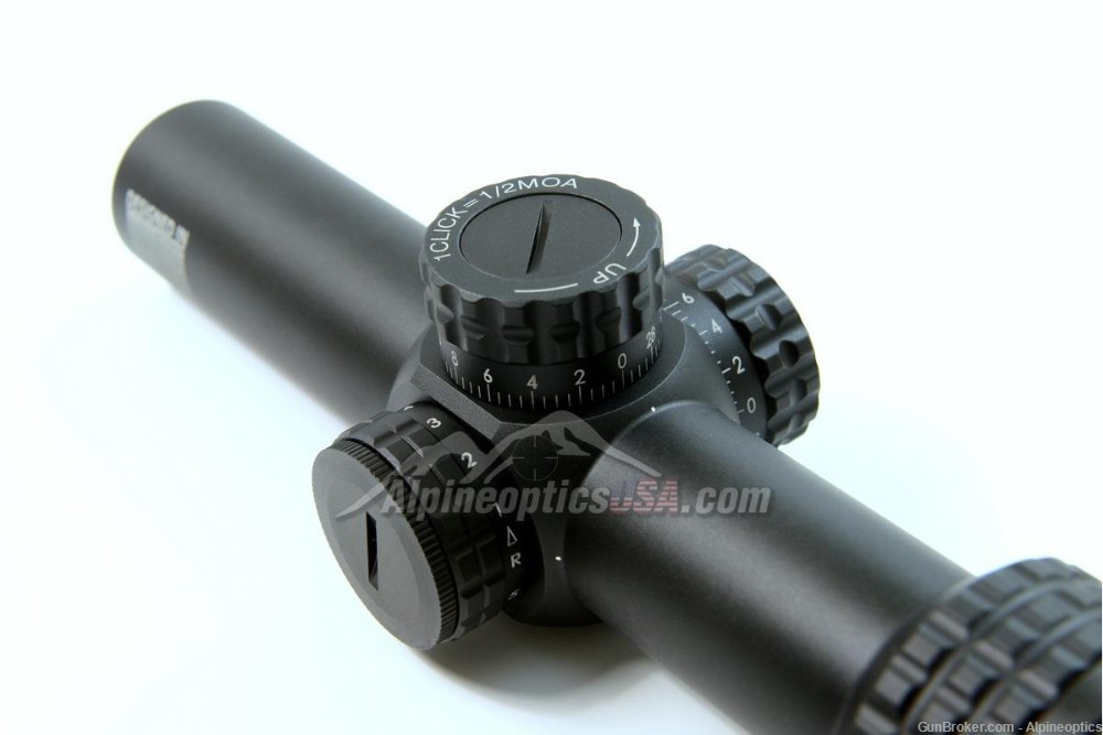 ADE 1-6x24 SFP Rifle Scope with Illuminated Mil Dash Reticle inc 30mm rings-img-2