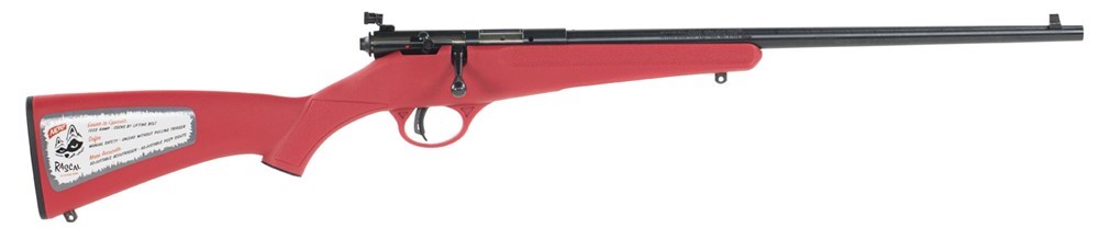 Savage Rascal 22 LR Rifle 16.12 Single Shot Youth Blued Red -img-1