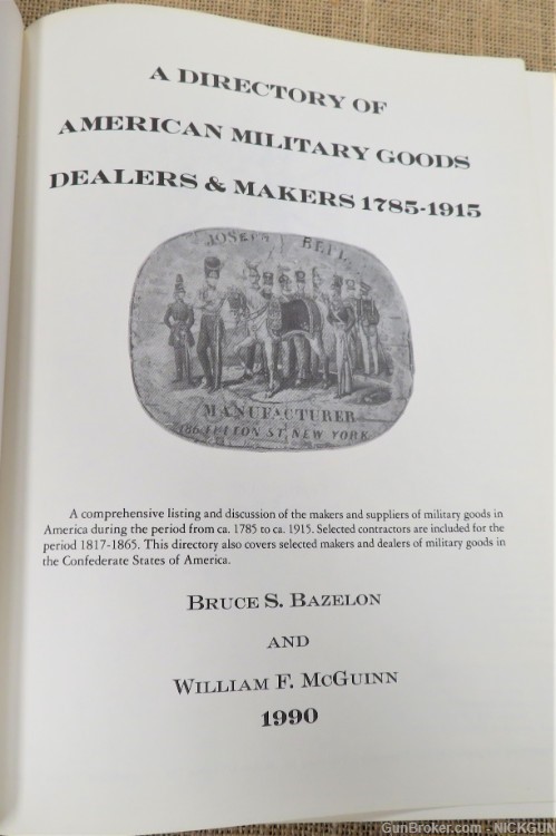 A DIRECTORY OF AMERICAN MILITARY GOODS DEALERS & MAKERS, 1785-1915 -img-1