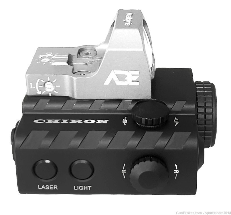 AR15 ADE CHIRON Flashlight+Green Laser+Mount Plate Works With Trijicon RMR-img-0