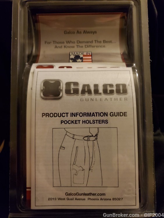 GALCO Leather Pocket Holster PRO632B M&P Shield Taurus 709 Springfield XD-S-img-4
