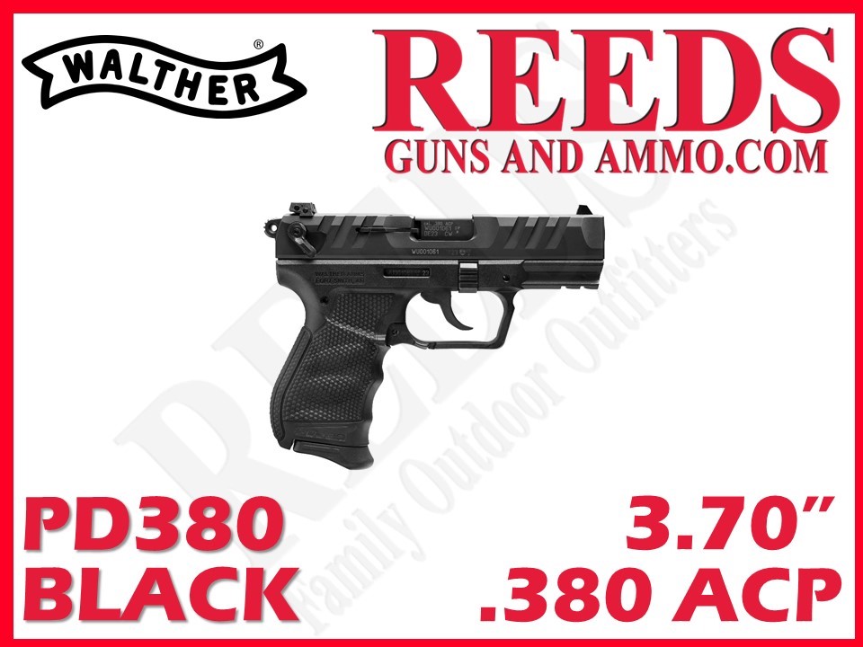 Walther PD380 Black 380 ACP 3.7in 2-9Rd Mags 5050508-img-0
