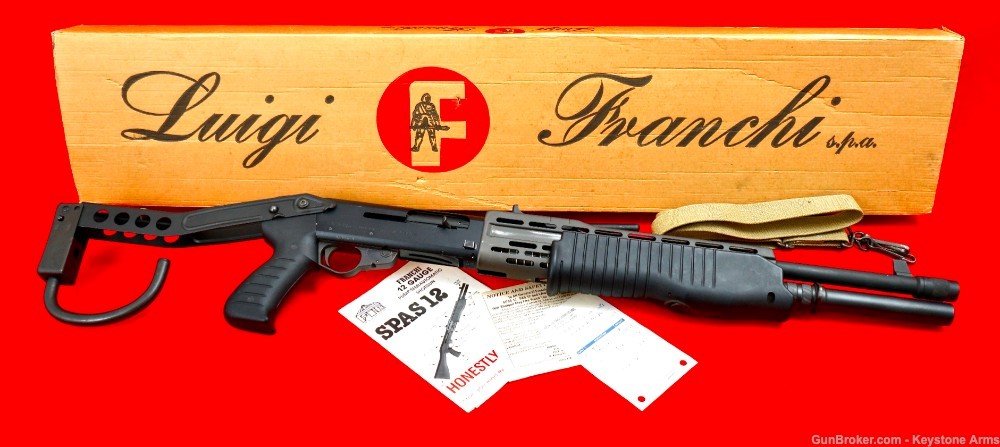 Rare & Iconic Franchi Spas-12 Folding Stock Box & Original Receipt ANIB-img-20