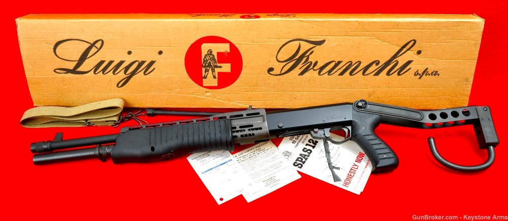 Rare & Iconic Franchi Spas-12 Folding Stock Box & Original Receipt ANIB-img-9