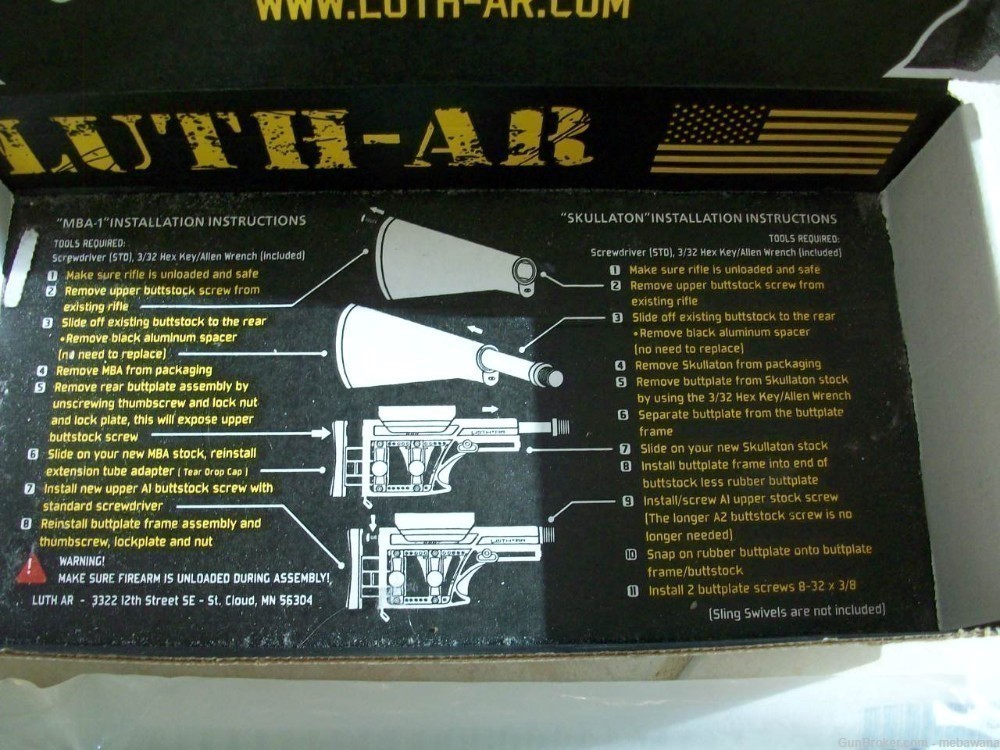 SPECIAL PRICING- NEW LUTH AR 15  STOCK. TUBE AND SPRING #MBA-1-img-3