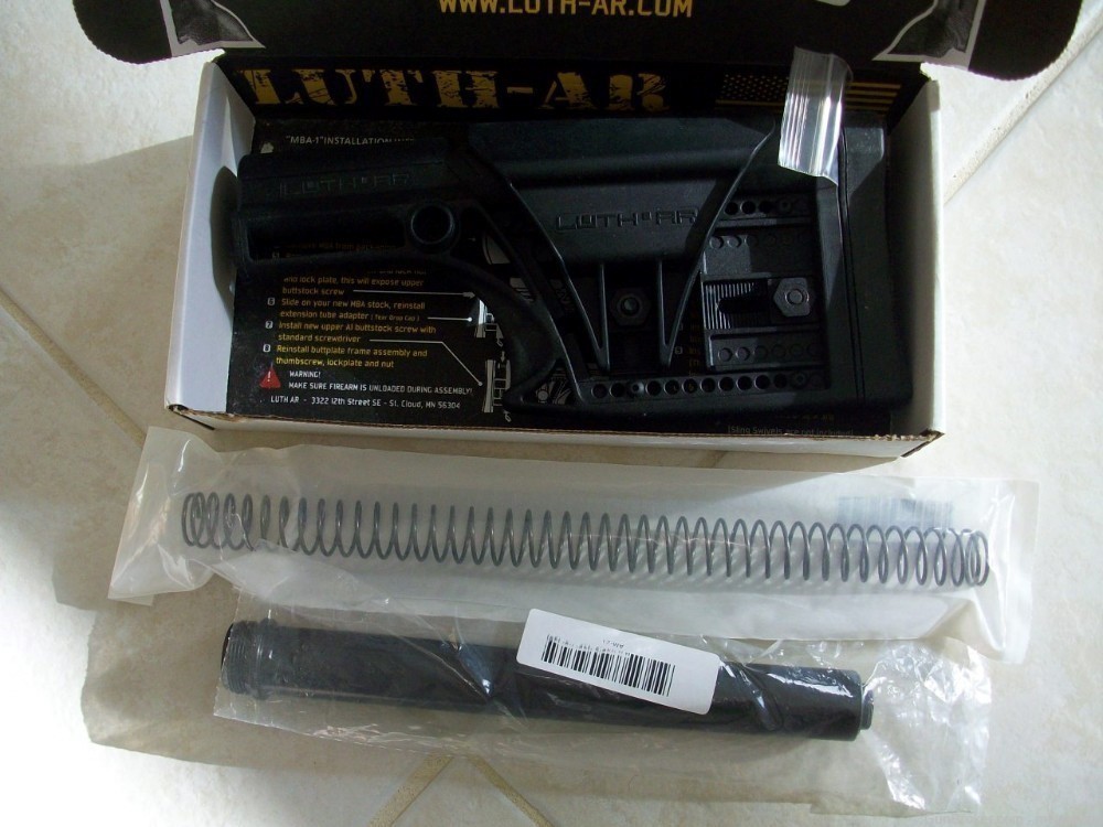 SPECIAL PRICING- NEW LUTH AR 15  STOCK. TUBE AND SPRING #MBA-1-img-0