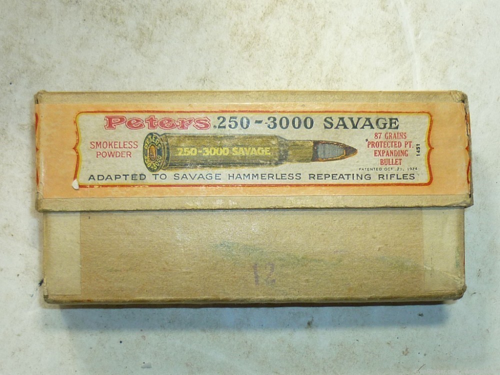 20rd - 1920s - PETERS .250 SAVAGE - .25-3000 - SEALED-img-3