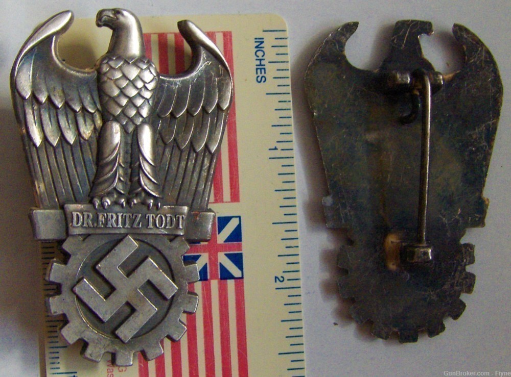Third Reich Germany, WWII Badge LABOR TODT organization REPRODUCTION  (152)-img-0