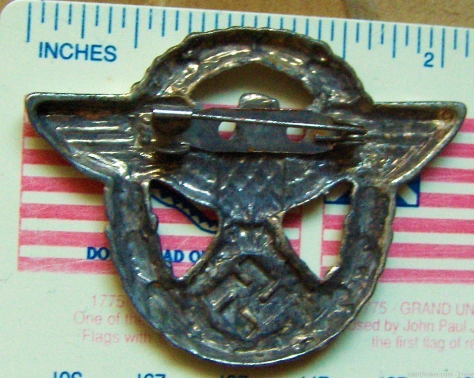 German Third Reich Police cockade/Badge REPRODUCTION WWII swastika-img-1
