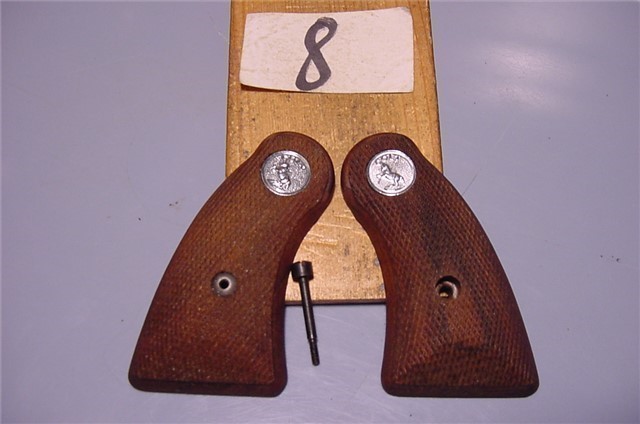 Vintage Factory Original Colt Courier Walnut Pistol Grips FreeShipping-img-0