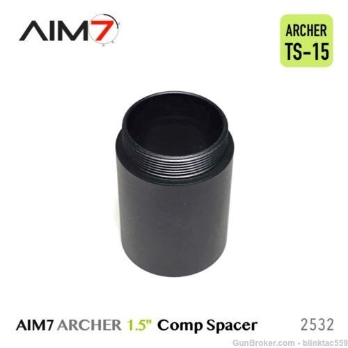 AIM7 ARCHER TB-3 Modular Comp Body +Adapter, 3" BARREL EXTENSION 1/2x28 TPi-img-4