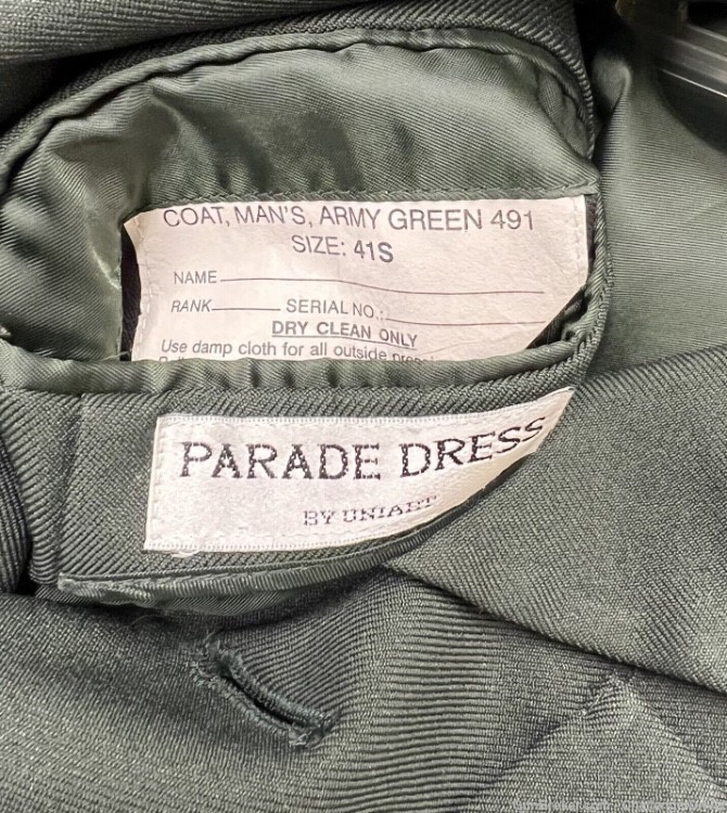 US Army Class A Green Dress Uniform Coat 41S Enlisted 44th Medical Bde-img-1