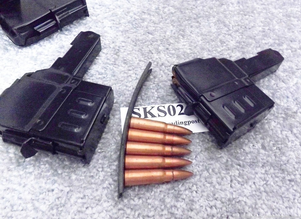 Steel 7.62 x 39 5 Shot Conversion Magazine SKS Type 56 Fitting Required-img-7