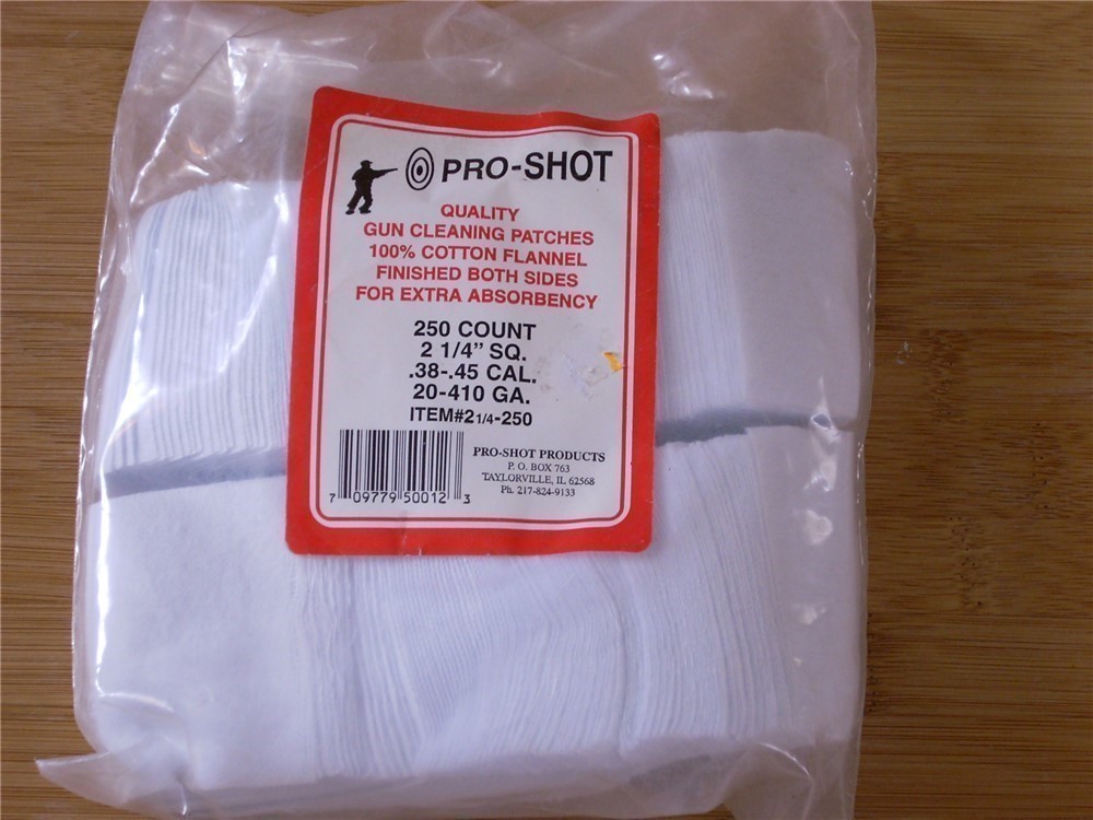 Pro-shot 2 1/4" Square Cleaning Patches-img-0