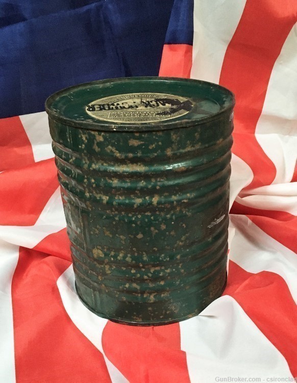 Black Powder Can, 1908, great labels, good color of green-img-0