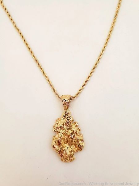 Goldfather's Jewelry.24K Gold Layered Pendant & 2mm 22" Chain. UNISEX. GF1-img-1