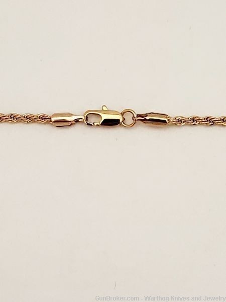 Goldfather's Jewelry.24K Gold Layered Pendant & 2mm 22" Chain. UNISEX. GF1-img-4
