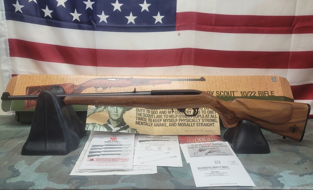 RUGER 10/22 BOY SCOUTS OF AMERICA WITH VINTAGE HATCHET-img-0